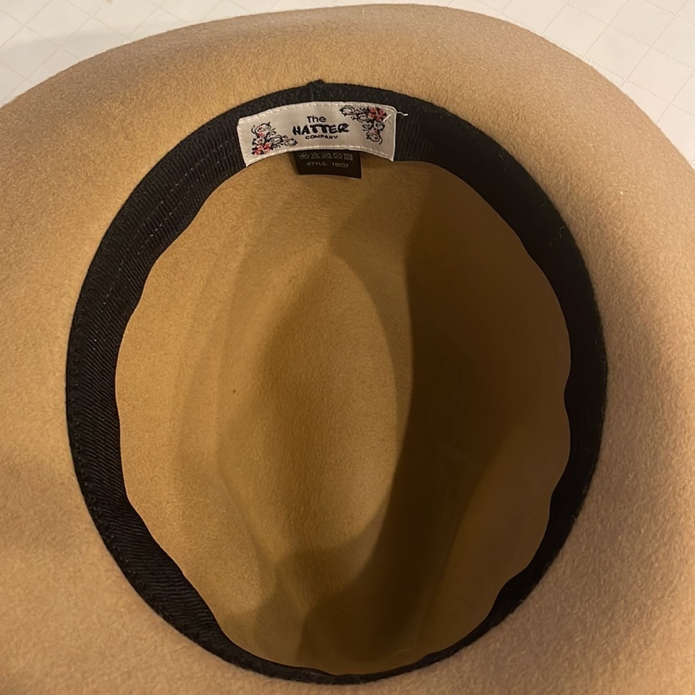🍂New W/O Tags the Hatter Company Tan Hat with Band - Find Your Perfect Fall 🍁 - Picture 5 of 10